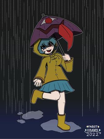 Kogasa on the rain